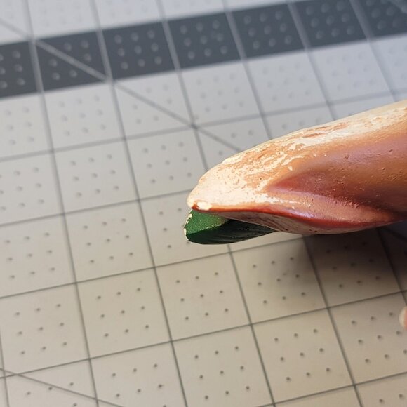 Native American (Indian) Head Wall Hanging Woman Feathers Chalkware 5 3/4" - Picture 4 of 6